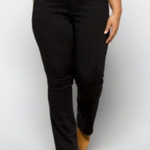 Size 20 Mid Rise Ab Solution Democracy Jeans Black